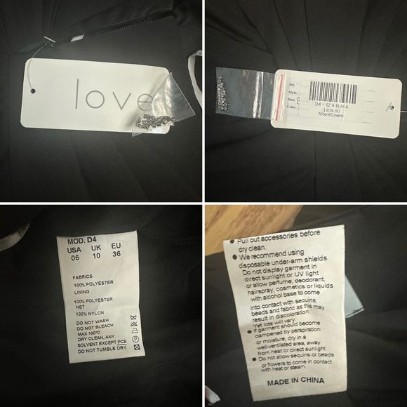 Draped Chiffon Black Cocktail Dress Rhinestone Bustier Strapless Bra Insert Sz 6 - Picture 2 of 13